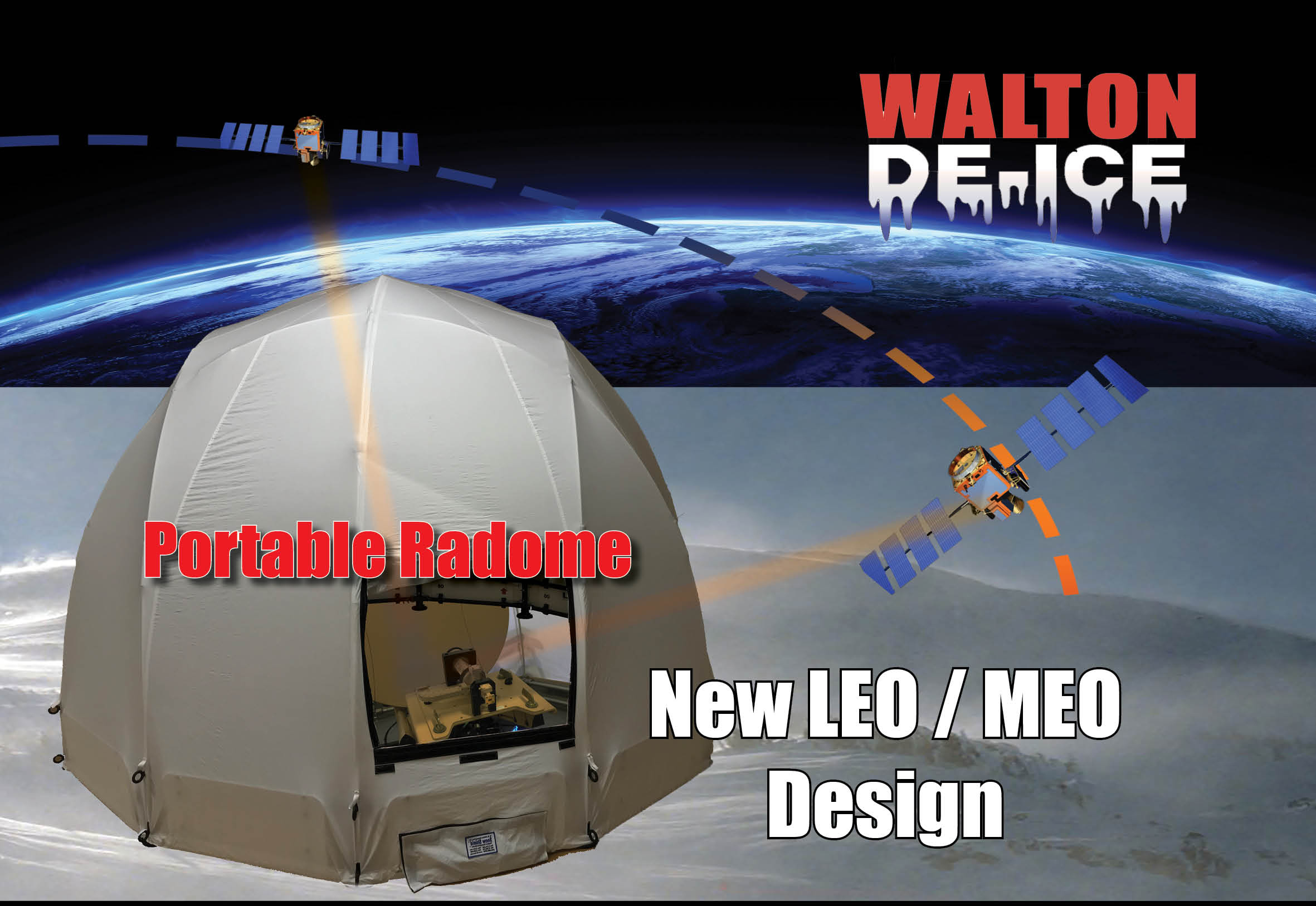 Walton DeIce at IBC 2019 Shows Portable Radome for Sports Uplinking in